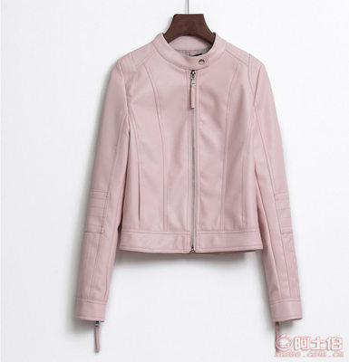 【MILUOSIYU機(jī)車皮衣女式皮衣短款修身皮夾克PU小外套2017春裝機(jī)車服廠家直銷20160001】平湖市子萱服裝店 - 產(chǎn)品庫